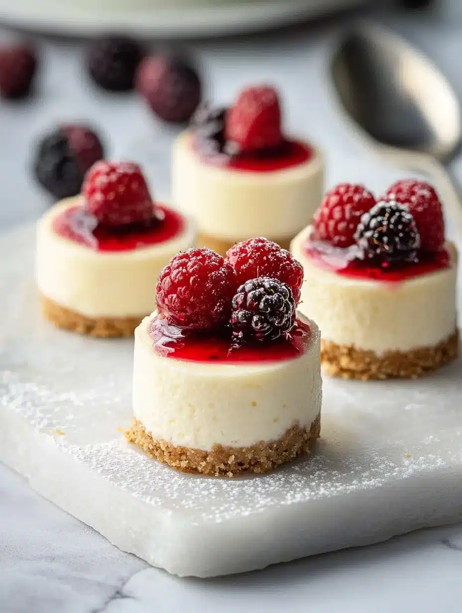 Mini Raspberry Cheesecakes with Fresh Berry Topping: The Ultimate ...